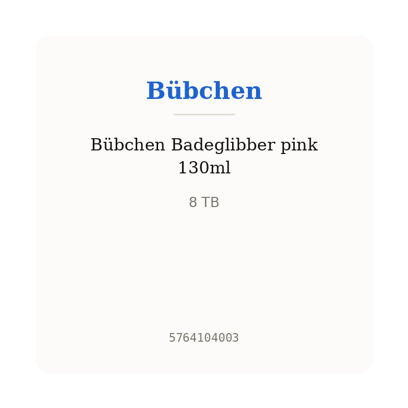 Bübchen Badeglibber pink 130ml