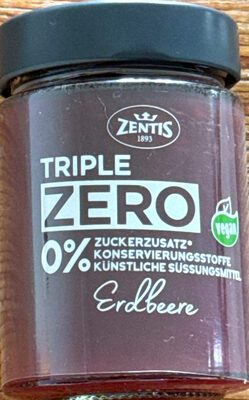 Zentis Triple Zero Fruchtaufstrich Erdbeere 185g