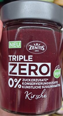 Zentis Triple Zero Fruchtaufstrich Kirsche 185g