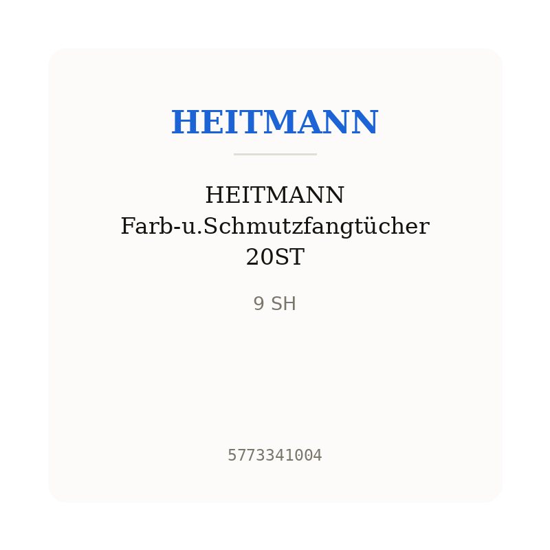 HEITMANN Farb-u.Schmutzfangtücher 20ST