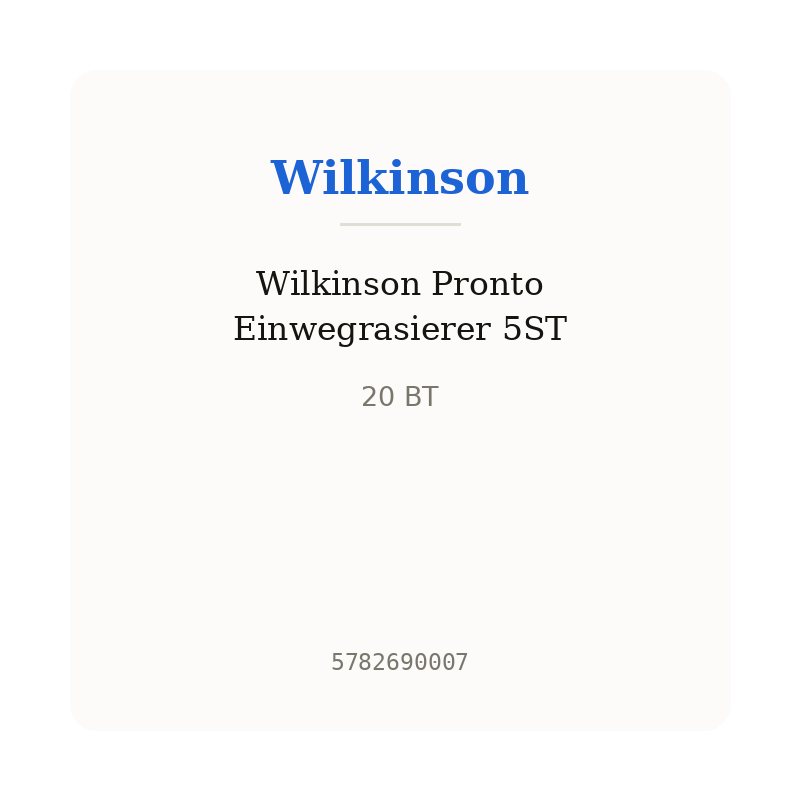 Wilkinson Pronto Einwegrasierer 5ST