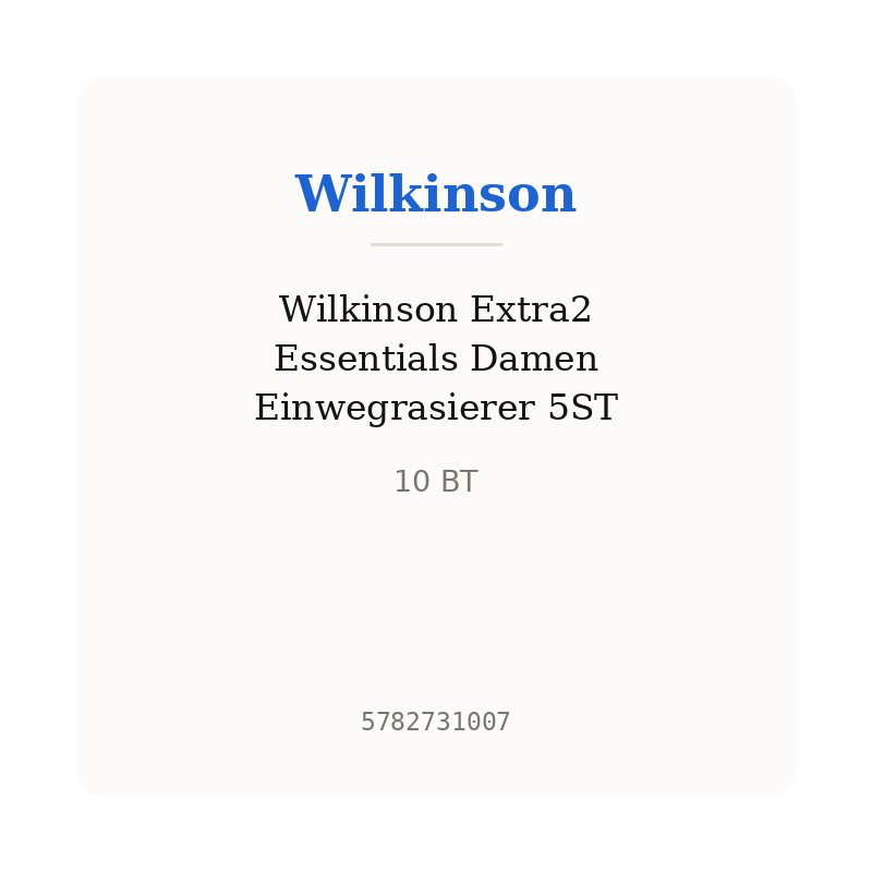 Wilkinson Extra2 Essentials Damen Einwegrasierer 5ST
