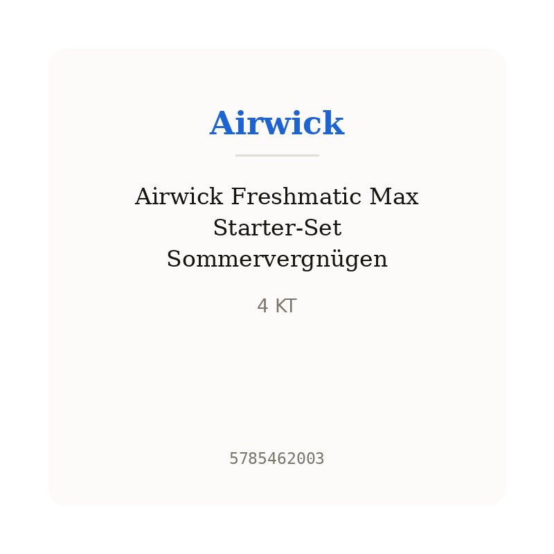 Airwick Freshmatic Max Starter-Set Sommervergnügen