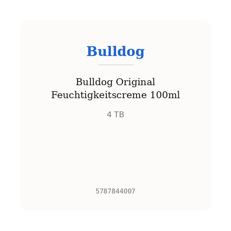 Bulldog Original Feuchtigkeitscreme 100ml