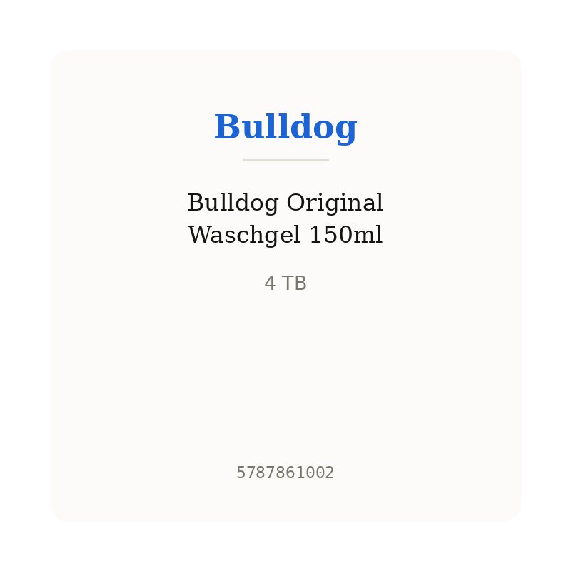 Bulldog Original Waschgel 150ml