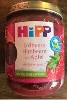 Bio Hipp Erdbeere Himbeere in Apfel 160g
