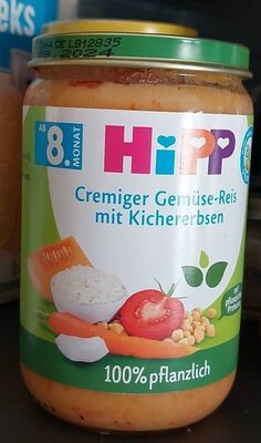 Bio Hipp 100% pflanzlich Cremiger Gemüse-Reis mit Kichererbsen 220g