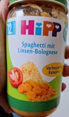 Bio Hipp 100% pflanzlich Spaghetti mit Linsen-Bolognese 250g