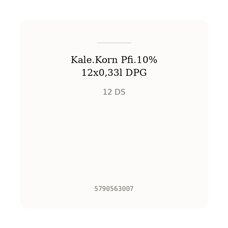Kale.Korn Pfi.10% 12x0,33l DPG