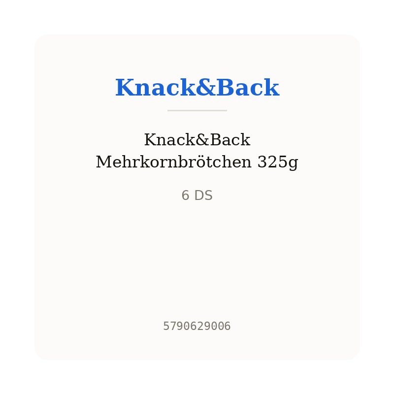 Knack&Back Mehrkornbrötchen 325g