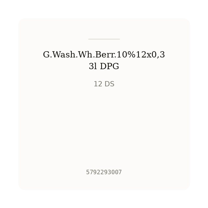 G.Wash.Wh.Berr.10%12x0,33l DPG