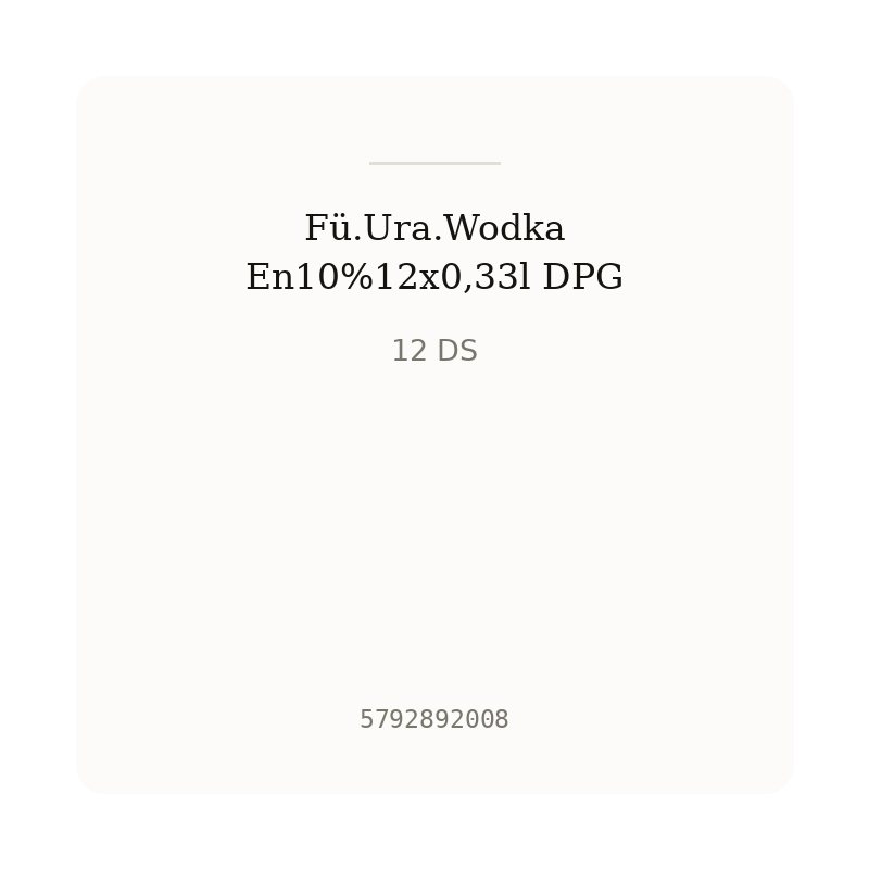 Fü.Ura.Wodka En10%12x0,33l DPG