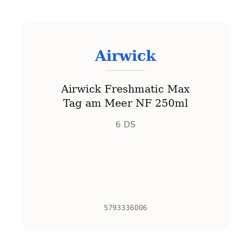 Airwick Freshmatic Max Tag am Meer NF 250ml