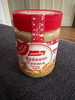 GUT&GÜNSTIG Erdnusscreme Crunchy 350g