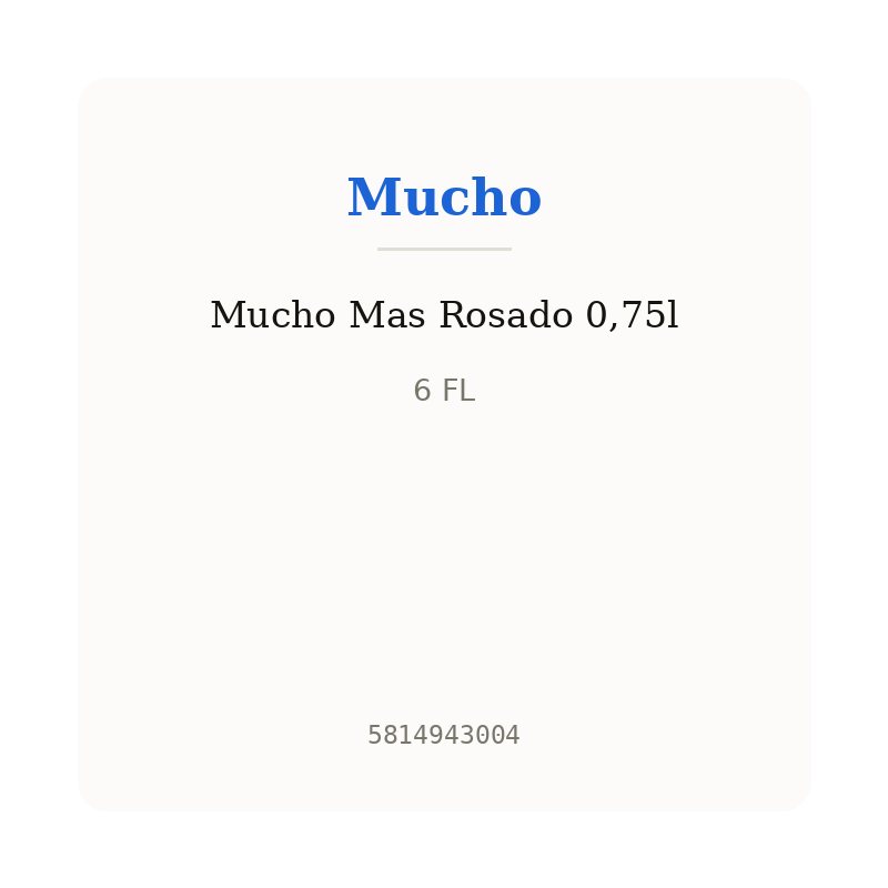Mucho Mas Rosado 0,75l