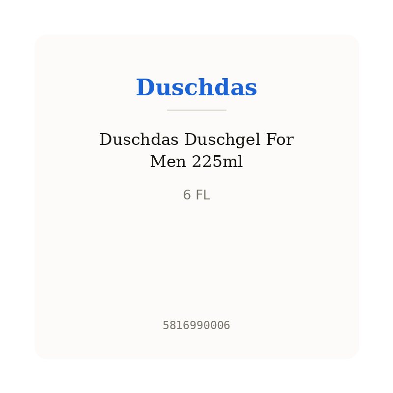 Duschdas Duschgel For Men 225ml