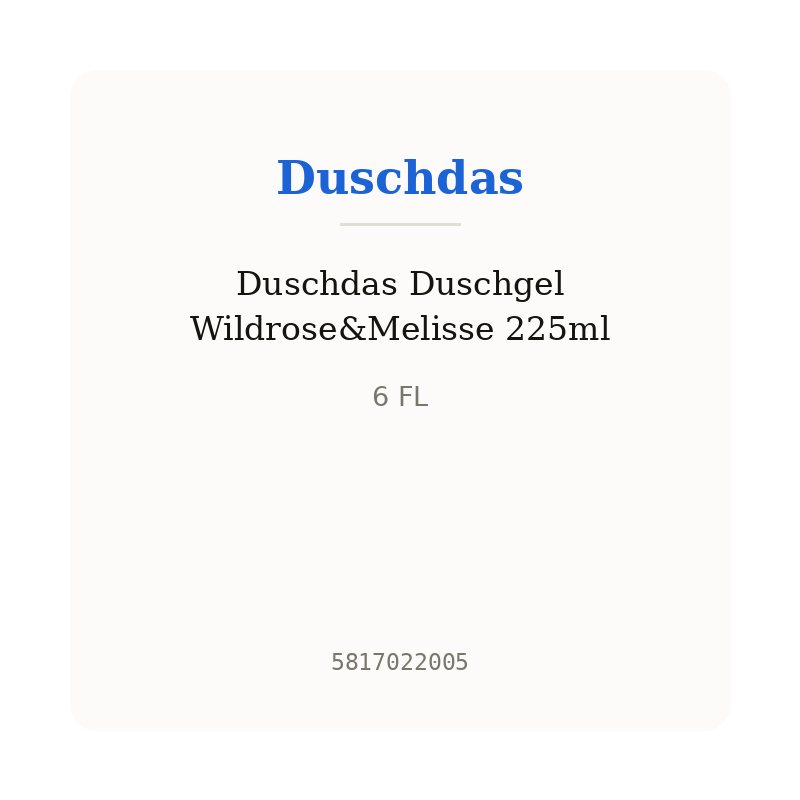 Duschdas Duschgel Wildrose&Melisse 225ml