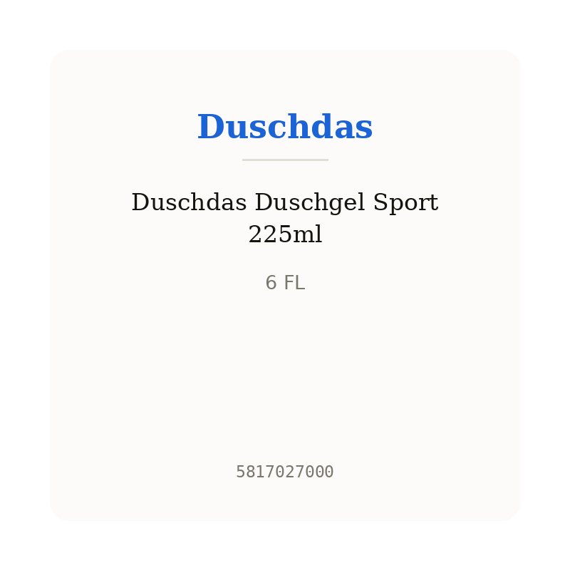 Duschdas Duschgel Sport 225ml
