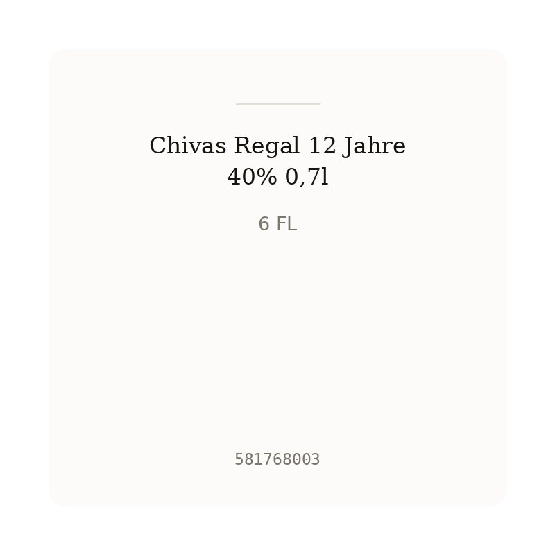 Chivas Regal 12 Jahre 40% 0,7l
