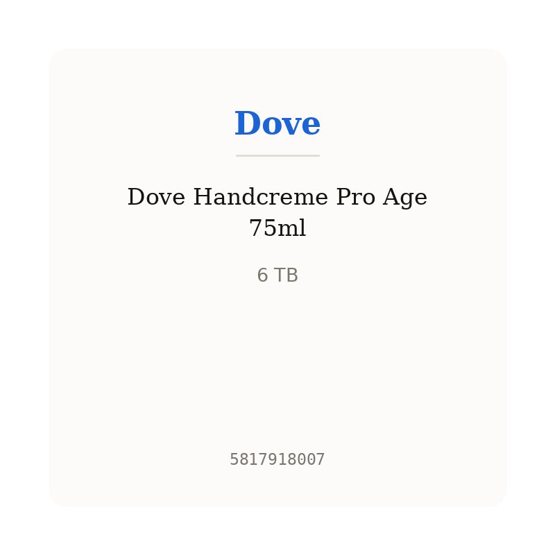 Dove Handcreme Pro Age 75ml