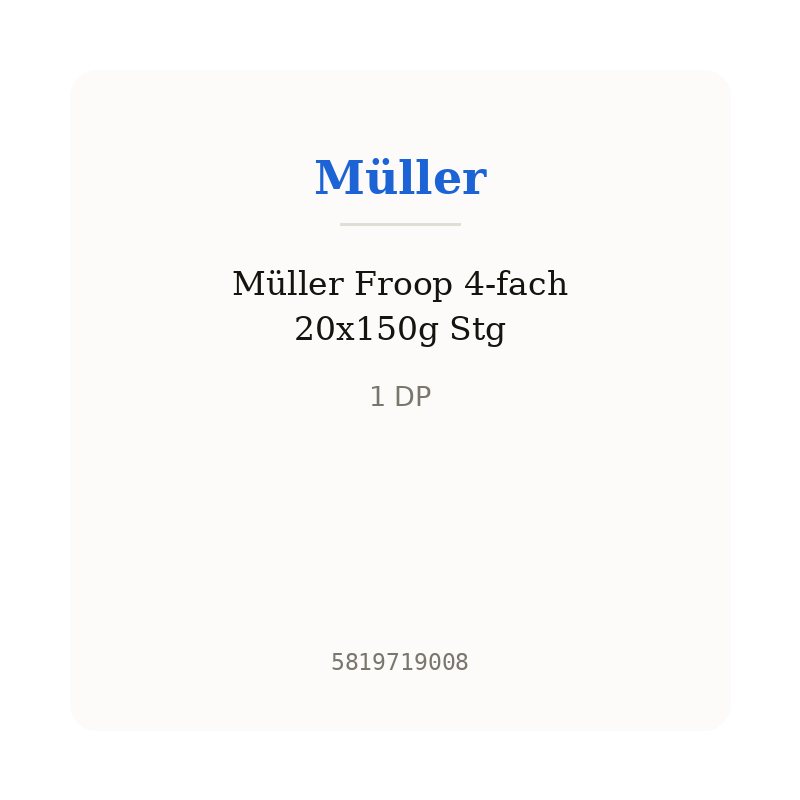 Müller Froop 4-fach 20x150g Stg
