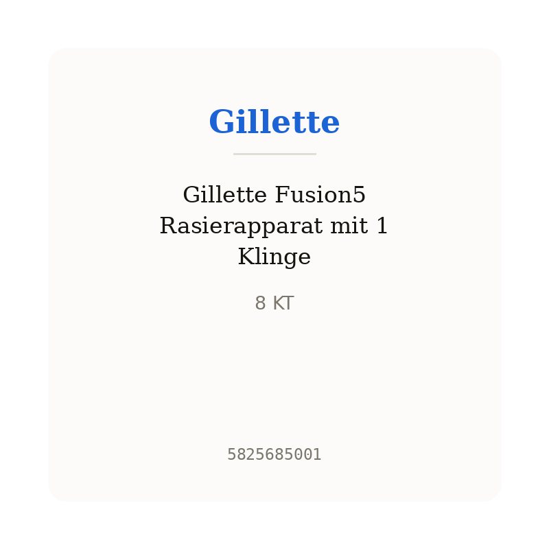 Gillette Fusion5 Rasierapparat mit 1 Klinge