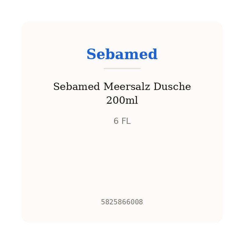 Sebamed Meersalz Dusche 200ml