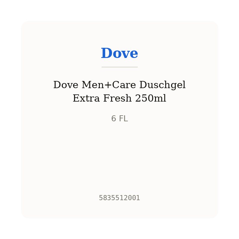 Dove Men+Care Duschgel Extra Fresh 250ml