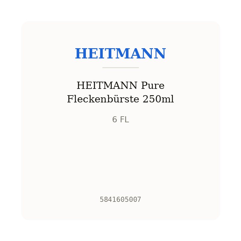 HEITMANN Pure Fleckenbürste 250ml