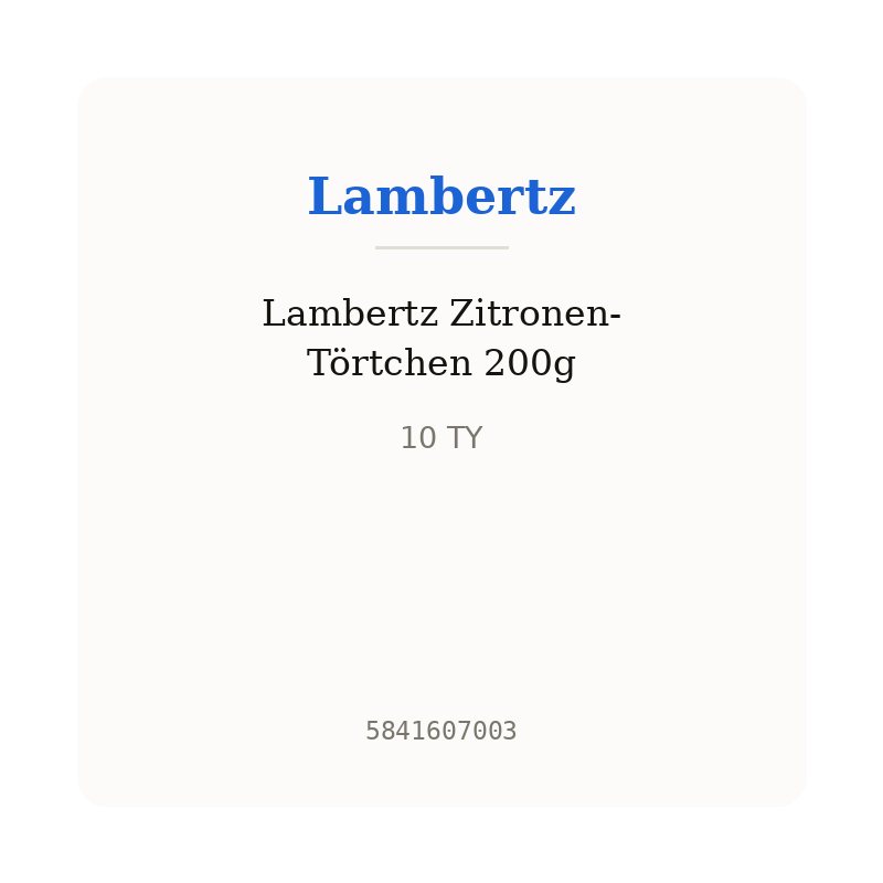 Lambertz Zitronen-Törtchen 200g