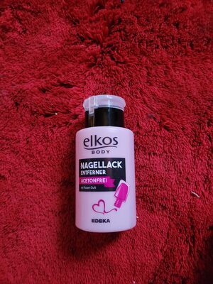 EDEKA elkos Nagellackentferner acetonfrei mit Tellerpumpe 200ml