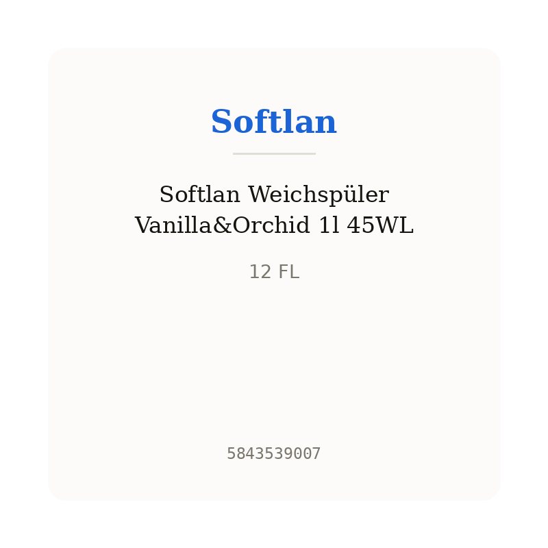 Softlan Weichspüler Vanilla&Orchid 1l 45WL