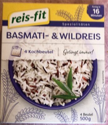 reis-fit Basmati und Wildreis 500g