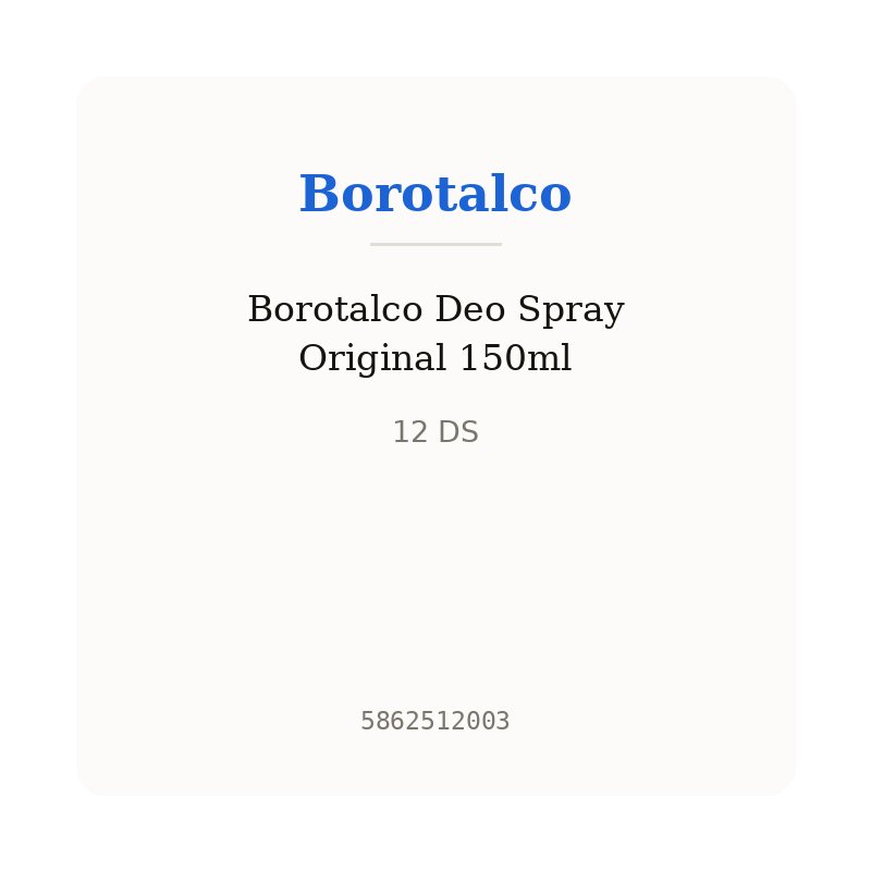 Borotalco Deo Spray Original 150ml