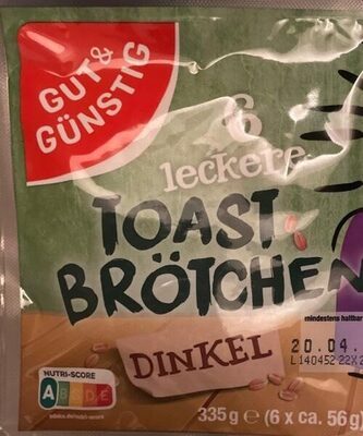GUT&GÜNSTIG Dinkeltoastbrötchen 335g