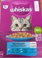 Whiskas Fisch Auswahl in Gelee 12x85g
