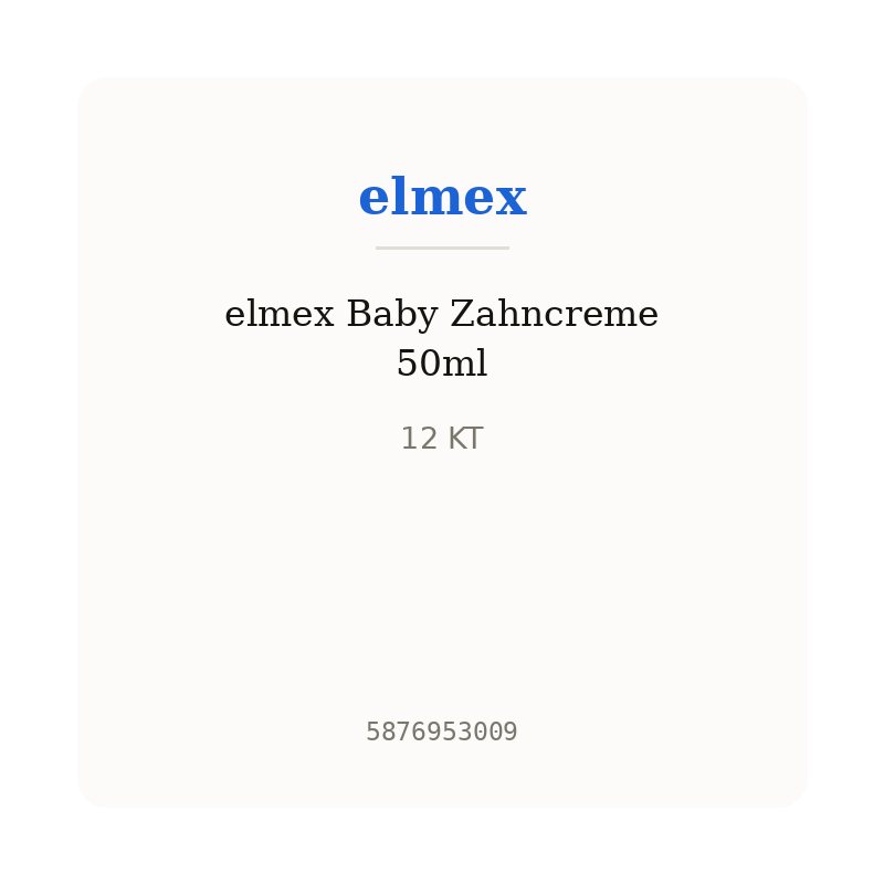 elmex Baby Zahncreme 50ml