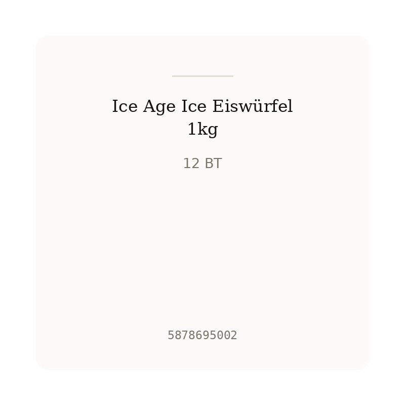 Ice Age Ice Eiswürfel 1kg