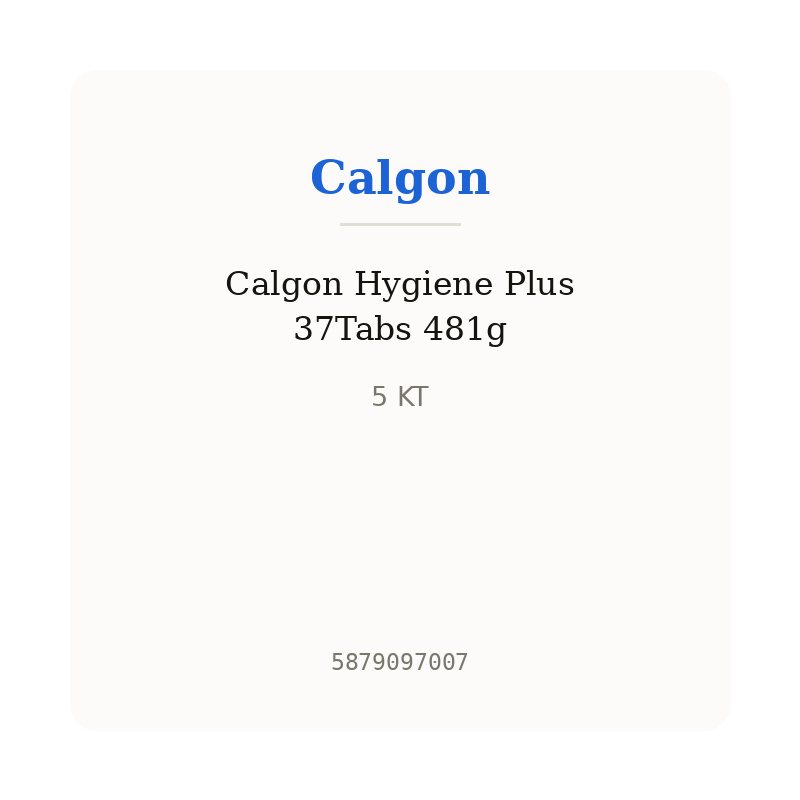 Calgon Hygiene Plus 37Tabs 481g