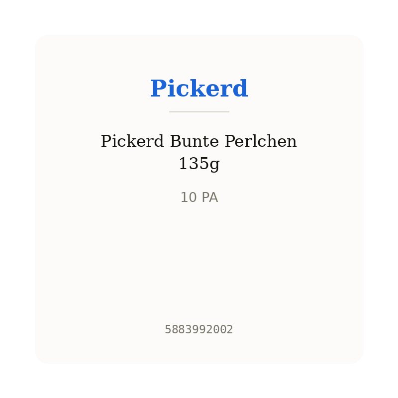 Pickerd Bunte Perlchen 135g