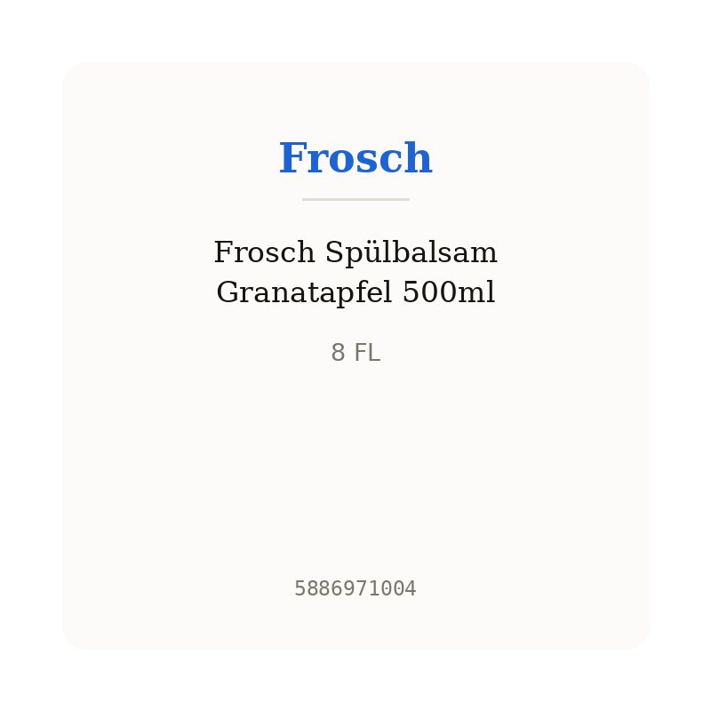 Frosch Spülbalsam Granatapfel 500ml