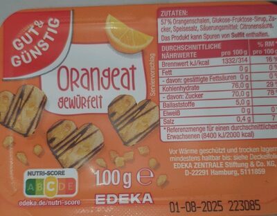 GUT&GÜNSTIG Orangeat 100g