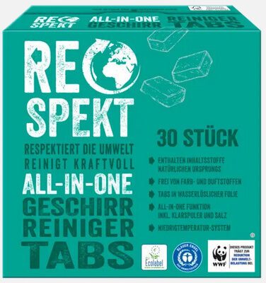 RESPEKT Eco ADW Geschirr Reiniger Tabs 30x17g