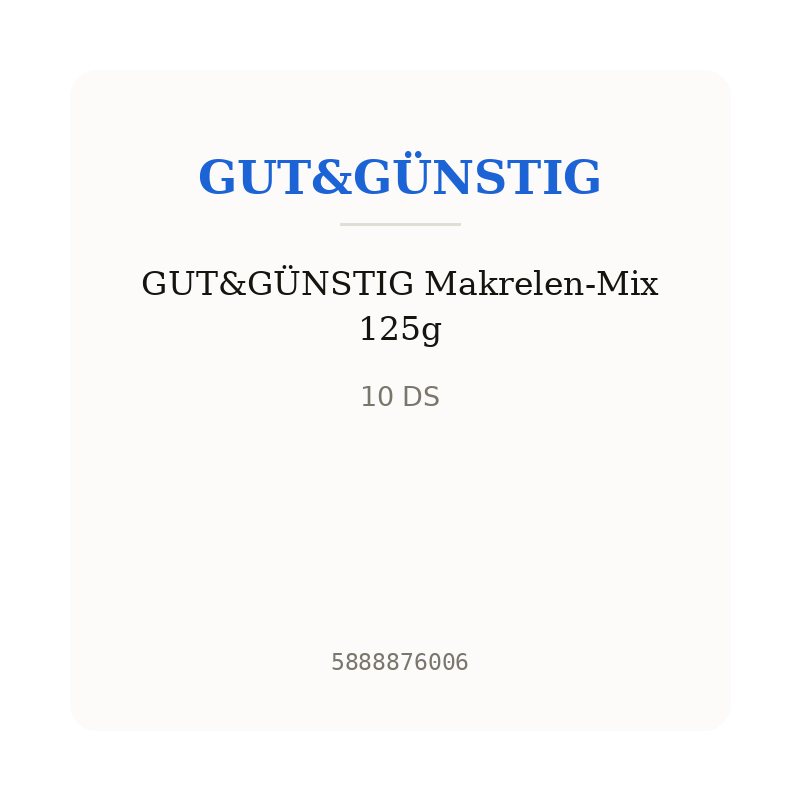 GUT&GÜNSTIG Makrelen-Mix 125g
