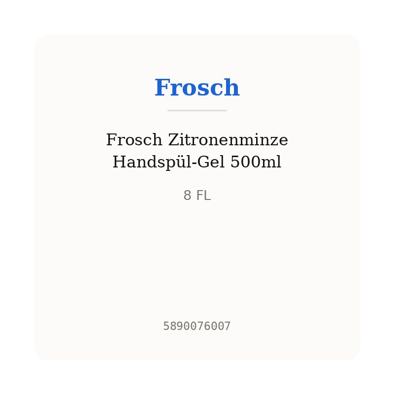Frosch Zitronenminze Handspül-Gel 500ml