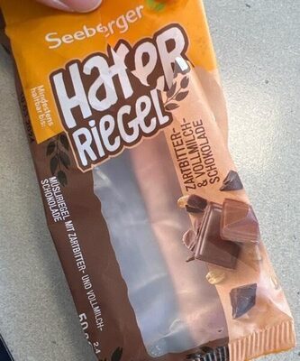 Seeberger Hafer 2Go Zartbitterschokolade/Vollmilchschokolade 50g