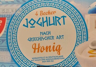 GUT&GÜNSTIG Joghurt nach griechischer Art Honig 4x150g