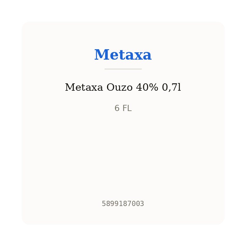 Metaxa Ouzo 40% 0,7l