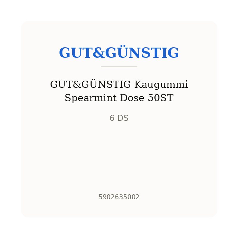 GUT&GÜNSTIG Kaugummi Spearmint Dose 50ST