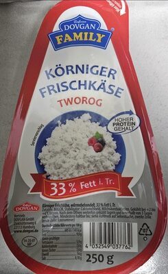 Dovgan Family Körniger Frischkäse 33% Dreiviertelfettstufe 250g